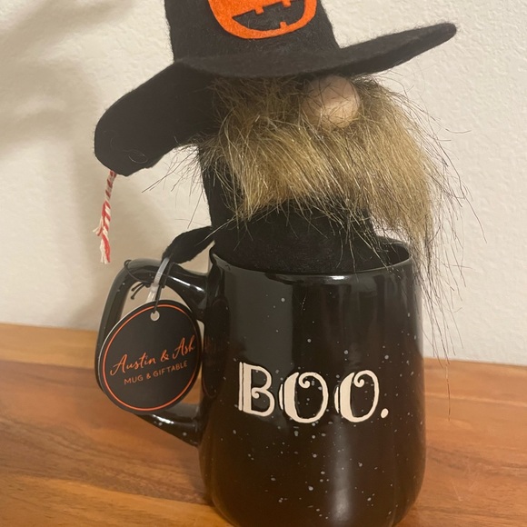 Boo Halloween Mug with Witch Hat Gnome - Picture 2 of 2